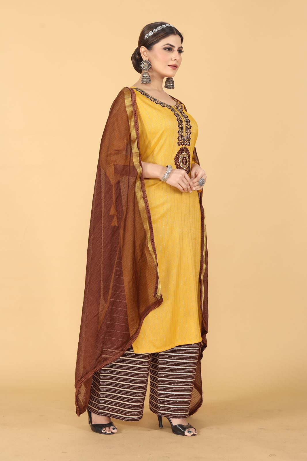 Padmavati One By Seamore Rayon Kurtis With Bottom Dupatta